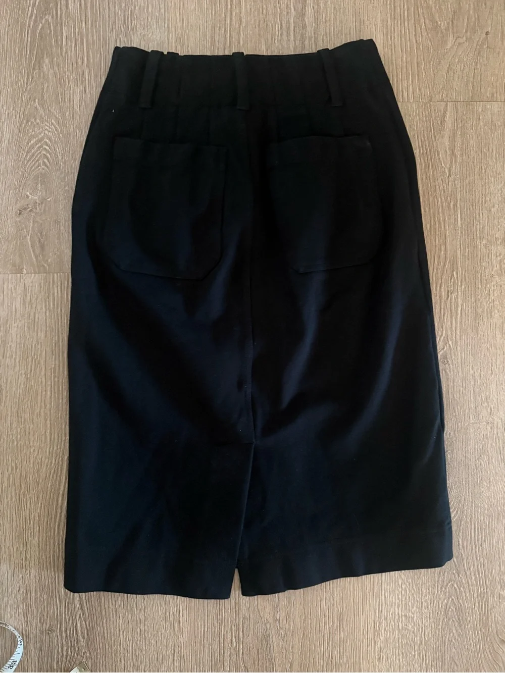 Anthropologie Maeve Colette Pencil Skirt Black Ponte XXS